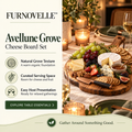 FURNOVELLE Avellune Grove Cheese Board Set with cheese, fruit and crackers for entertaining