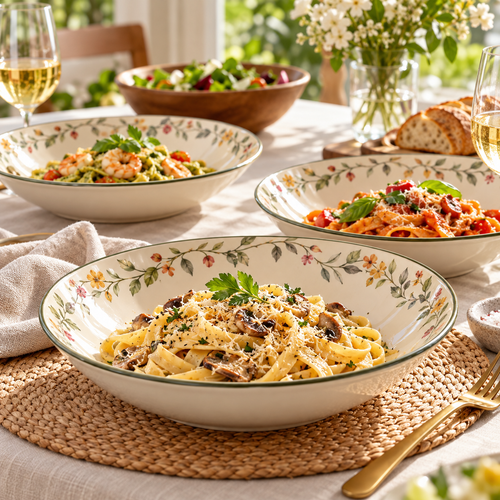 FURNOVELLE™ Bellmora Tidewell Pasta Bowl Set